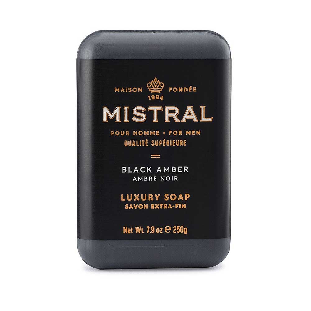 Men's Soap - Black Amber