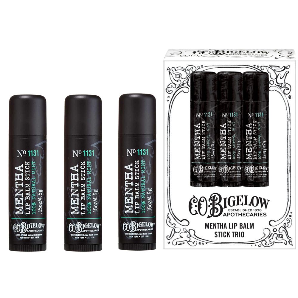 c o bigelow mentha lip balm stick Mentha Lip Balm Stick Trio