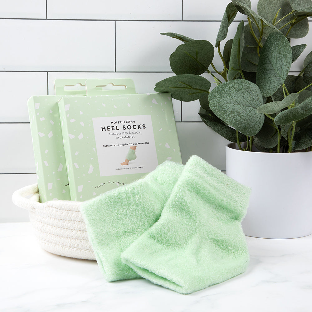 Moisturizing Heel Socks - Green