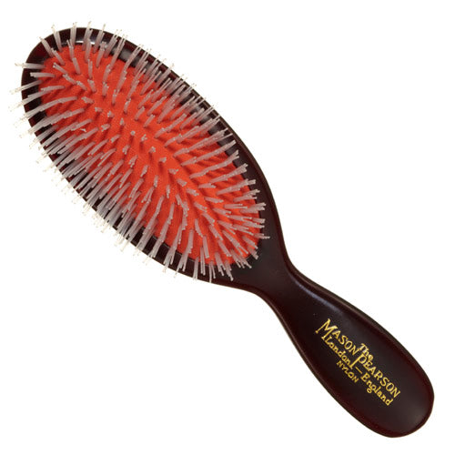 Pocket Nylon Hairbrush - Dark Ruby