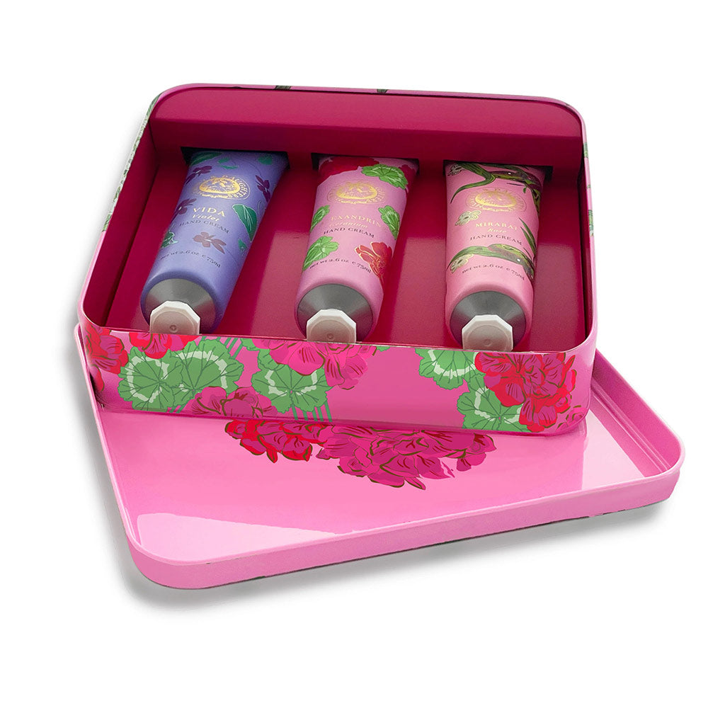 Hand Cream Tin Gift Set - Geranium