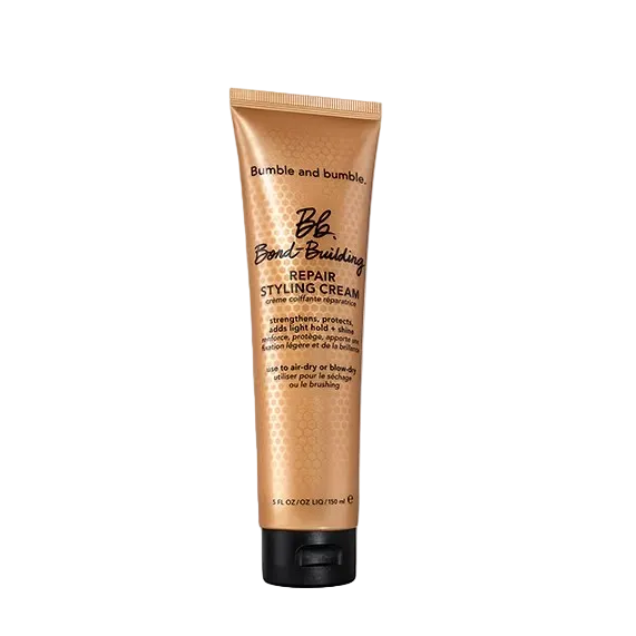 Bumble and bumble styling cream tube on a white background