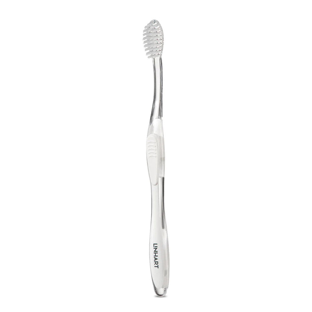 White Nano Silver Toothbrush - White Bristles