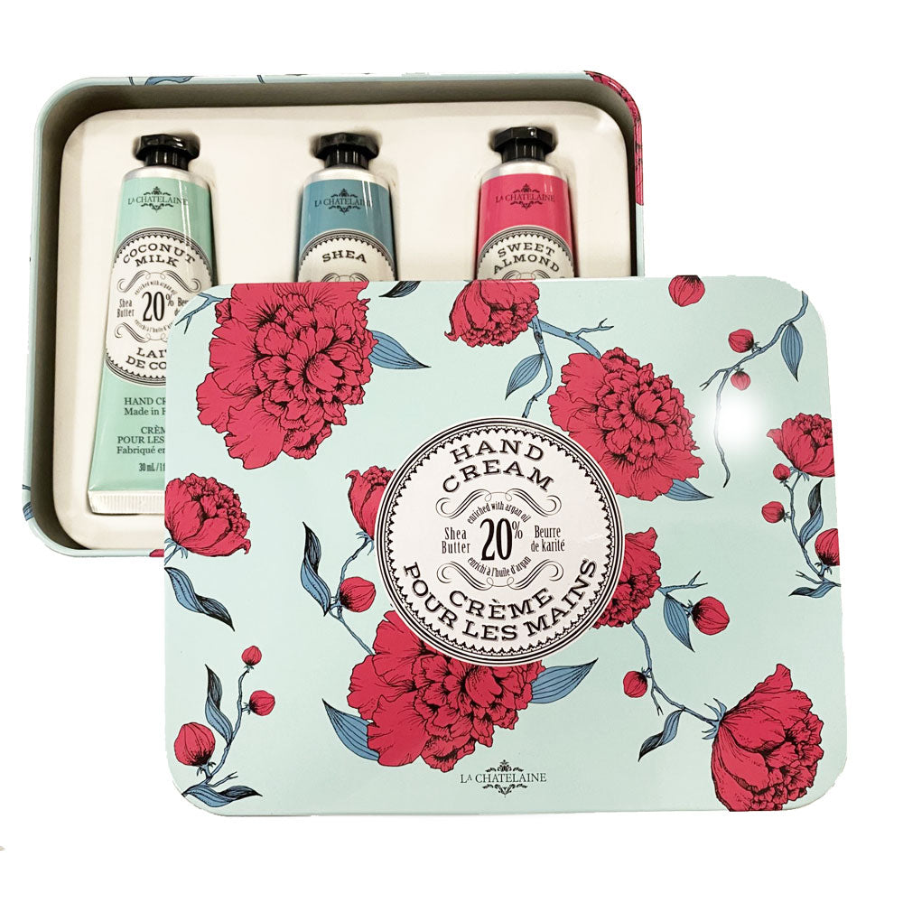 Hand Cream Trio Gift Tin - Aqua