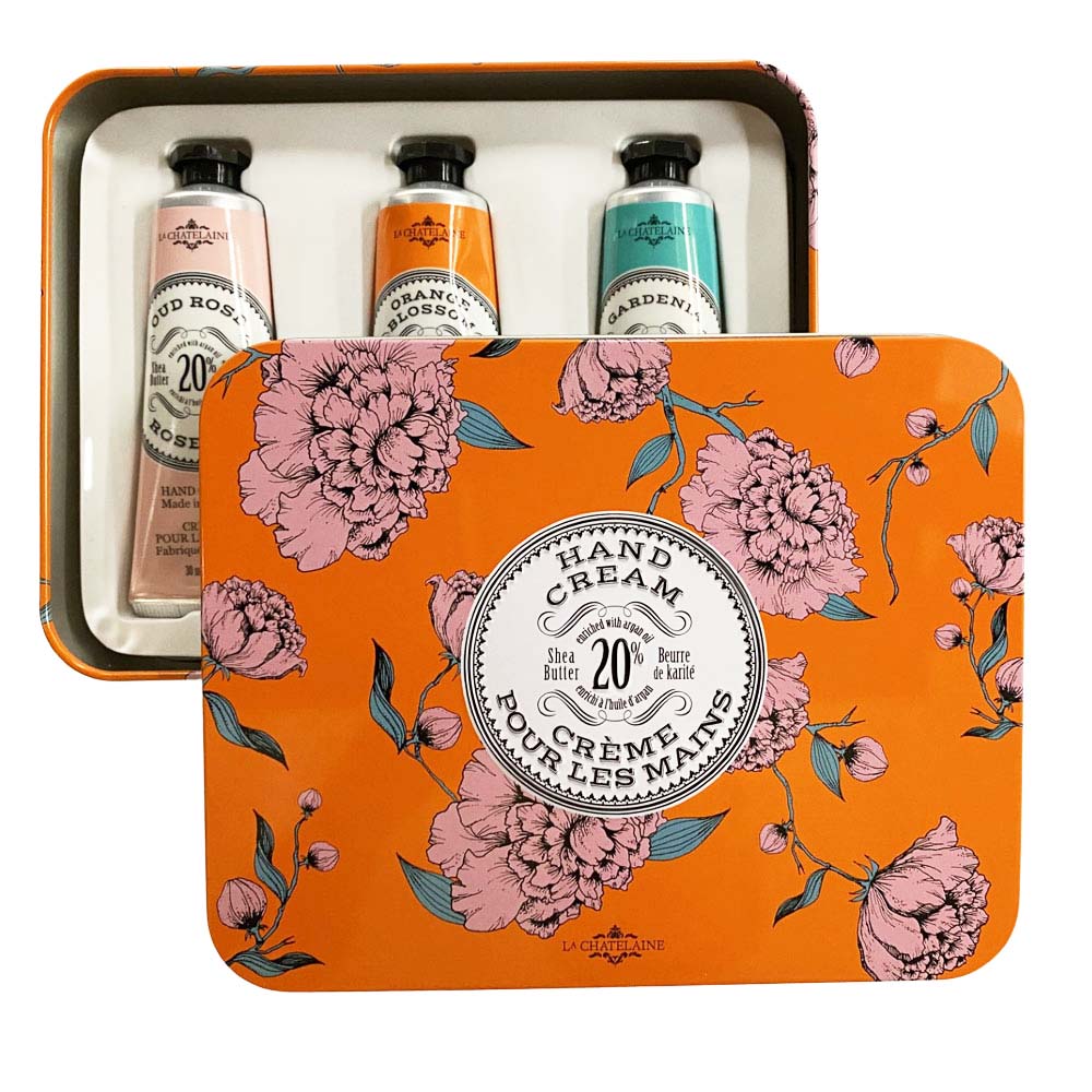 Hand Cream Trio Gift Tin - Orange