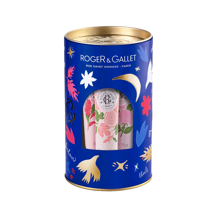 Hand Cream Tin Trio - Gingembre Rouge, Fleur de Figuier, Rose