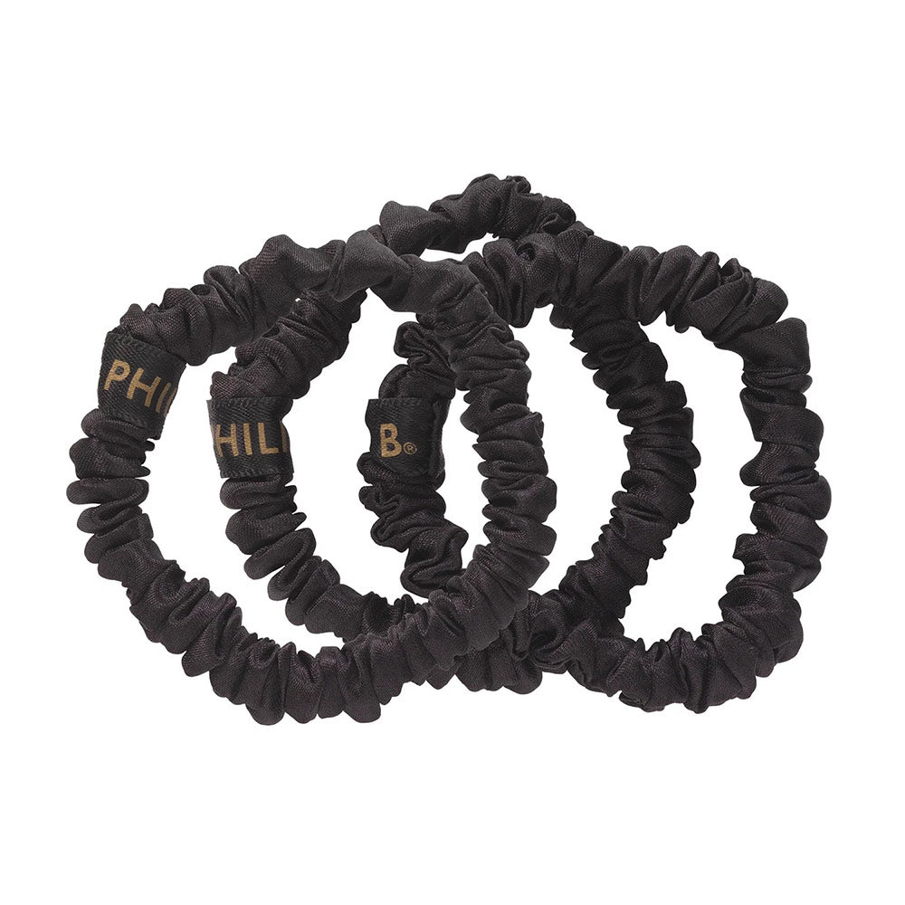 Silky Smooth Petite Scrunchie Set - Black