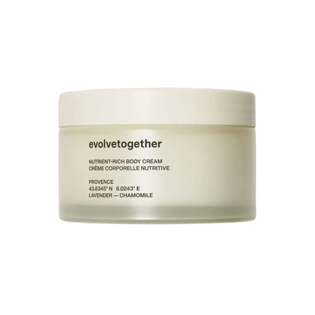 Evolvetogether Provence Body Cream on a white background.