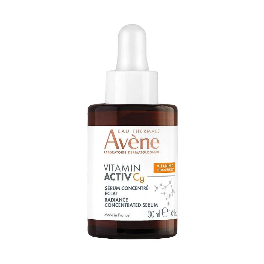 Avene Vitamin Activ Cg serum bottle on a white background
