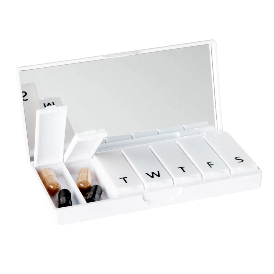 Weekly Pill Box - Crisp White – C.O. Bigelow
