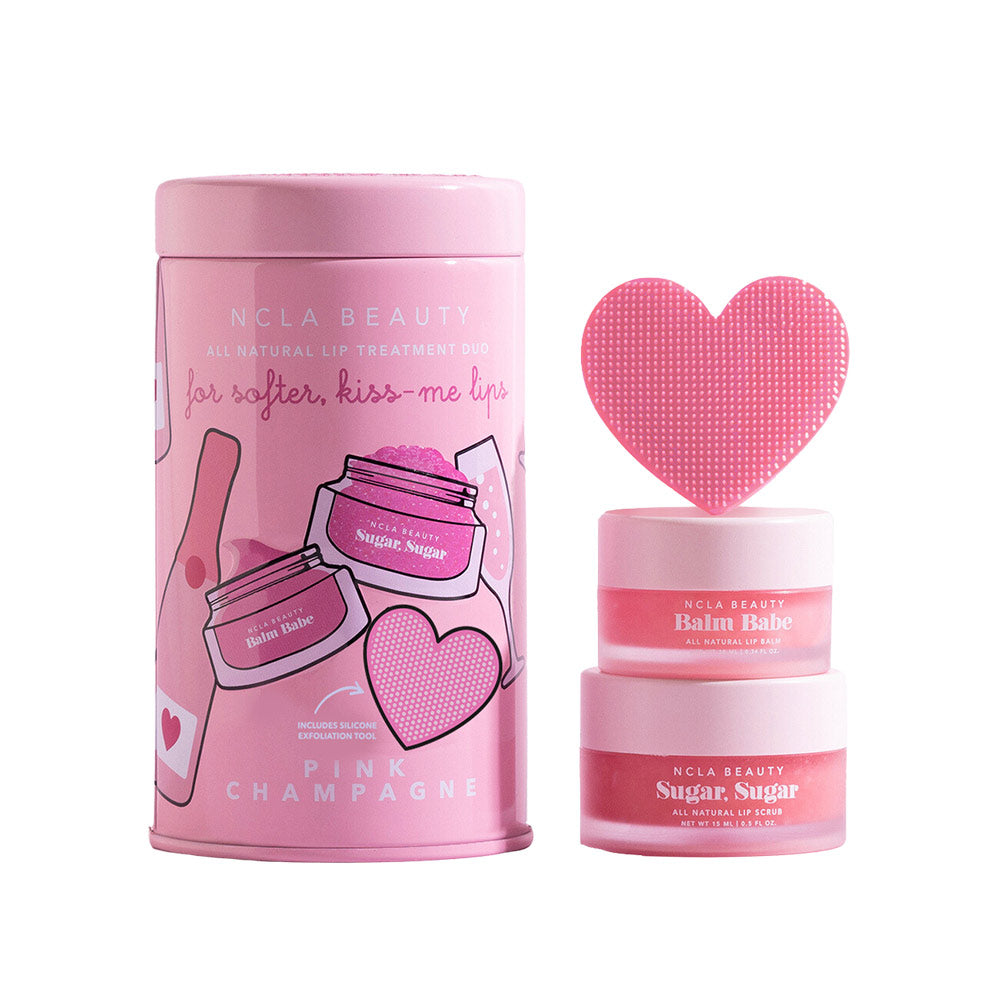 Pink Champagne Lip Care Duo + Lip Scrubber