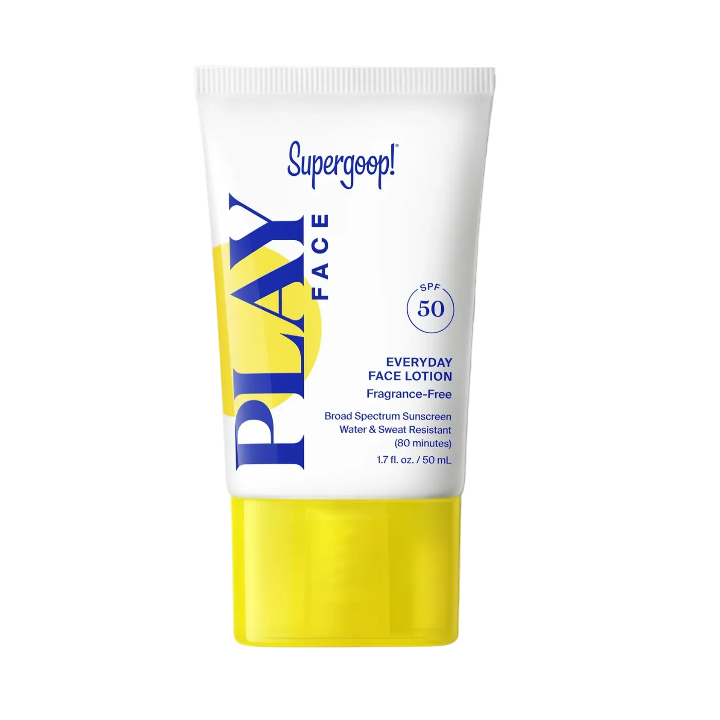 Supergoop! PLAY Face Everyday Face Lotion SPF 50 on a white background