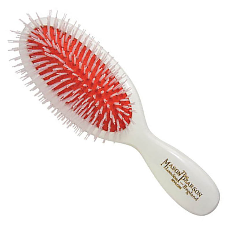 Pocket Nylon Hairbrush - White