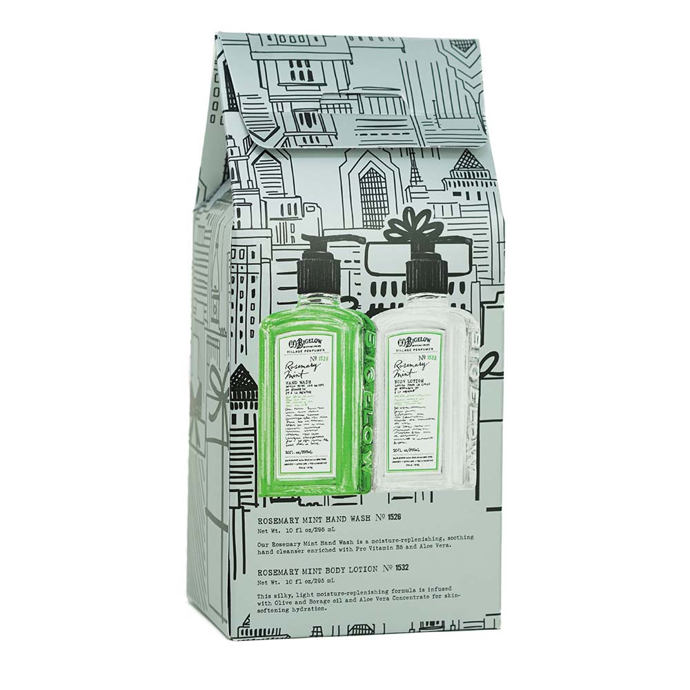 Village Perfumer - Rosemary Mint Hand Care Duo - Apothecary Box