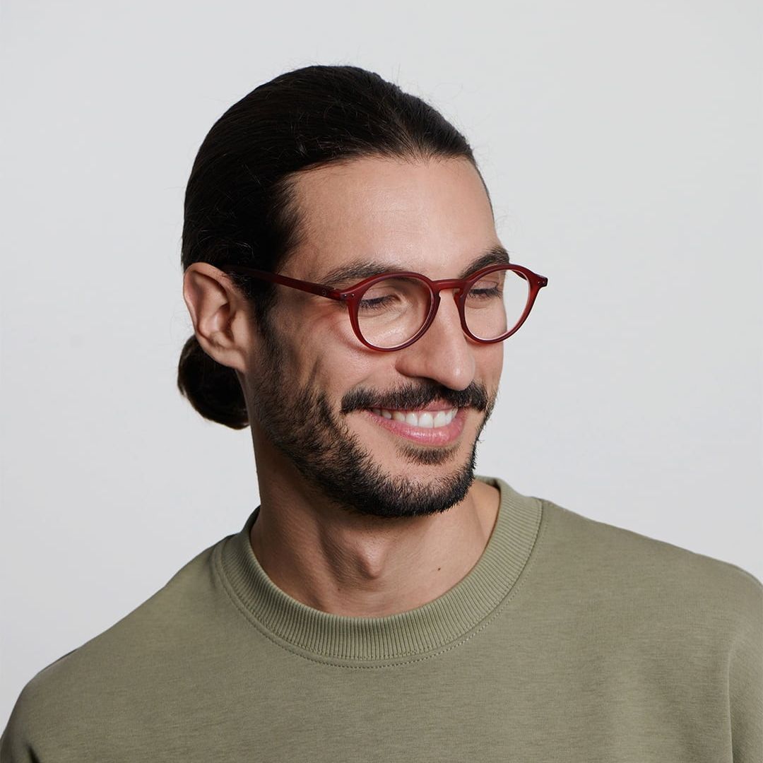 Reading Glasses # D - Cherry Red