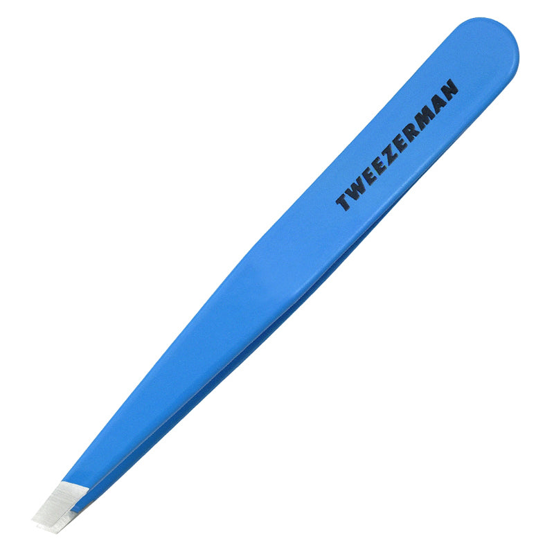 tweezerman blue jewel slant tweezer 