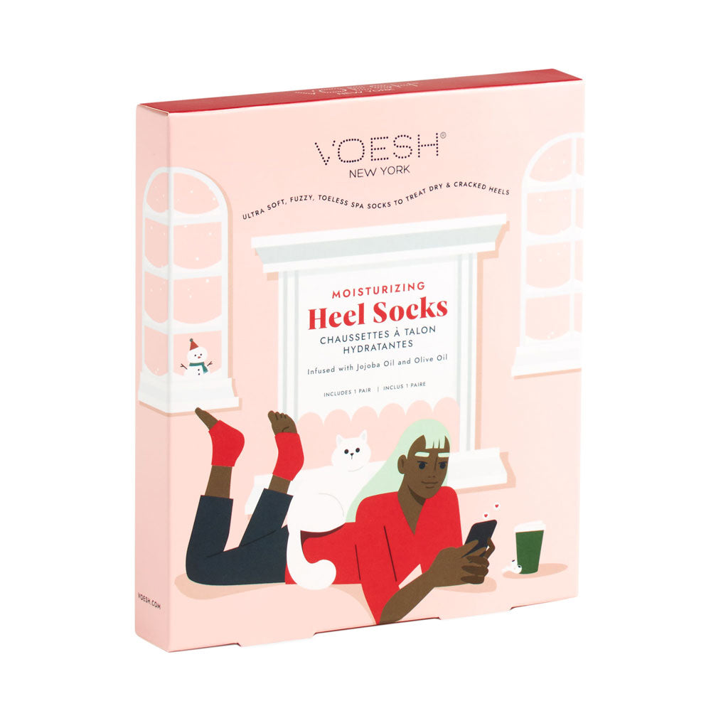 Moisturizing Heel Socks - Red