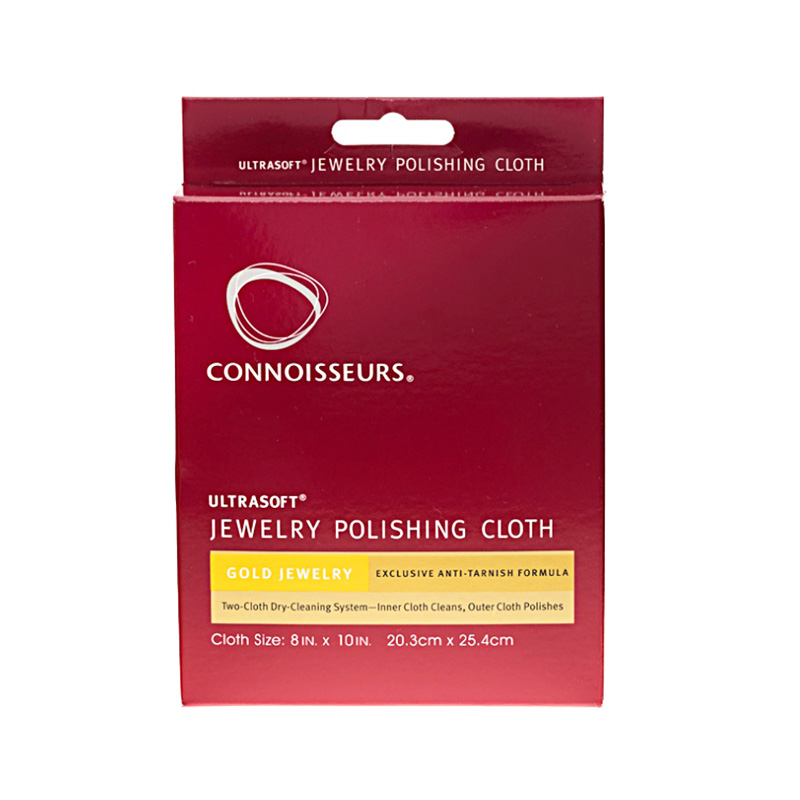 Connoisseurs Gold Jewelry Polishing Cloth Cleans and Polished Gold to a  High Shine